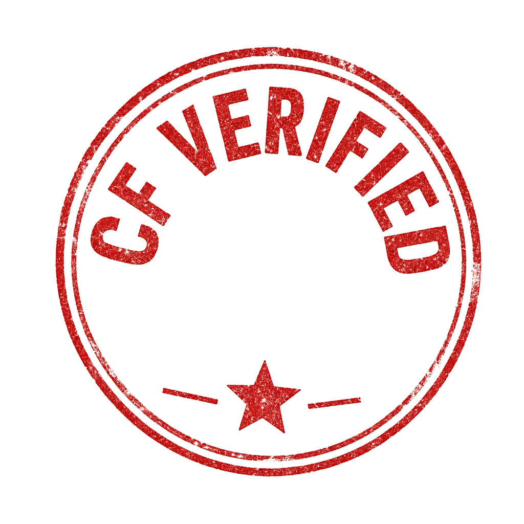 CF Verified stamp