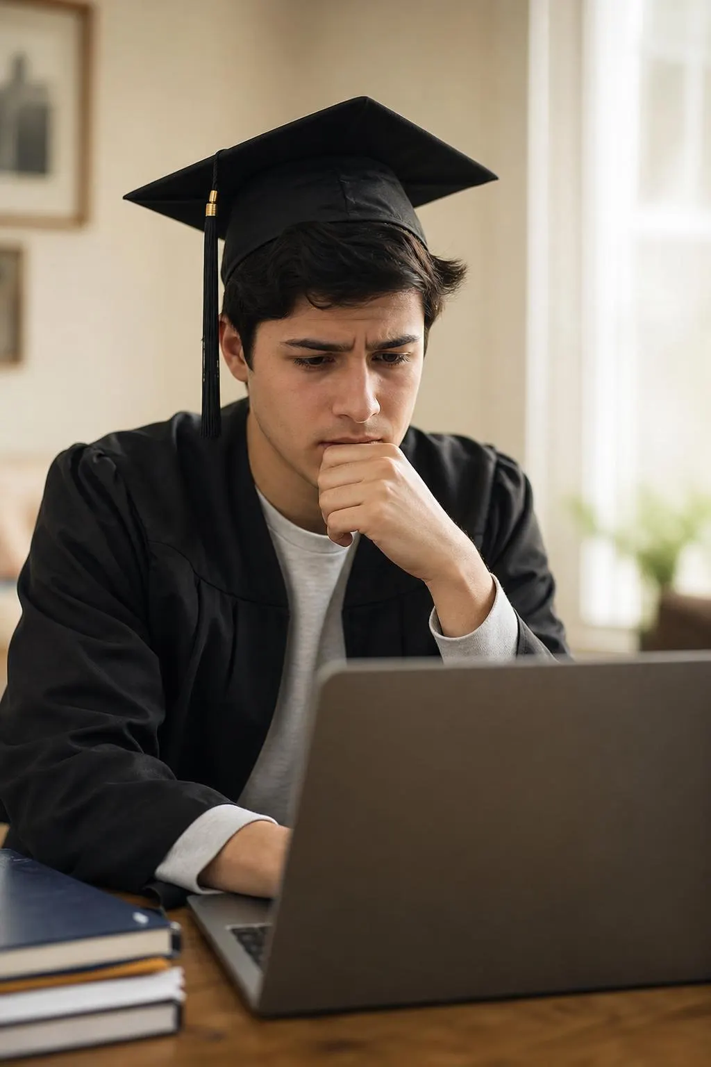 A recent graduate working confidently