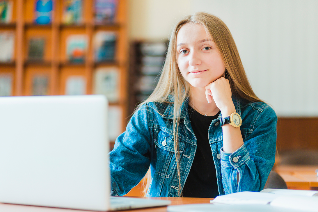 Student proving employability